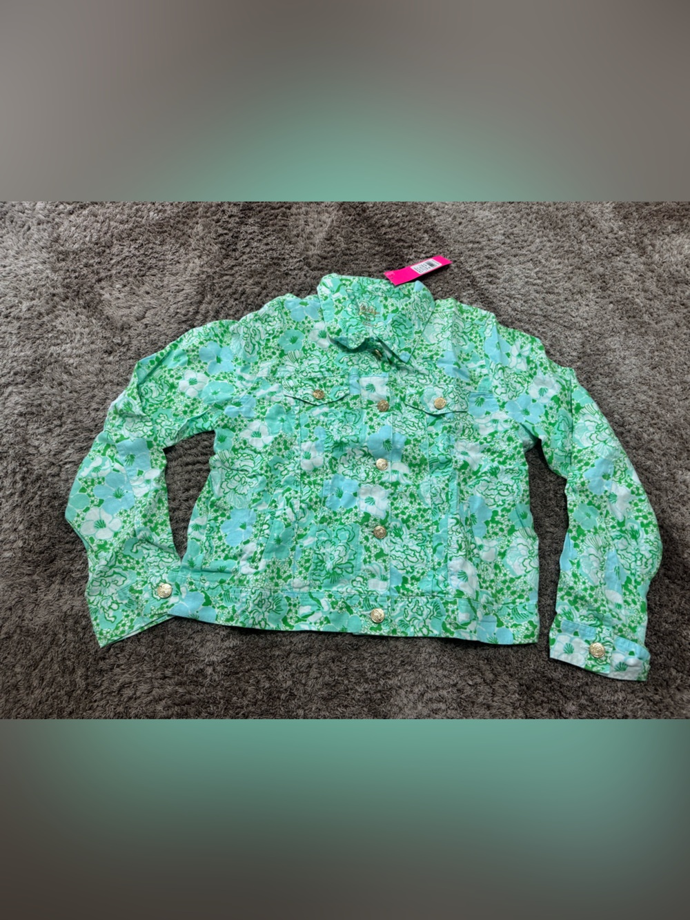 Lily Pulitzer sea spray linen jacket
